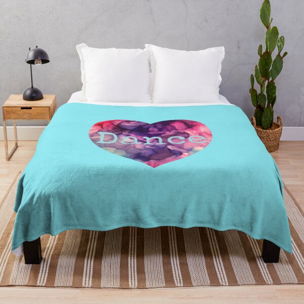 Item preview, Love Dance purple pink and blue alcohol Ink abstract heart designed and sold by herzart.
