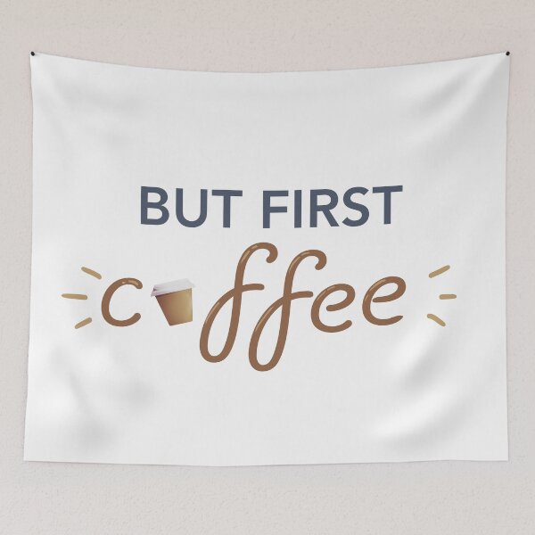 Item preview, But First, Coffee designed and sold by yellowpomelo.
