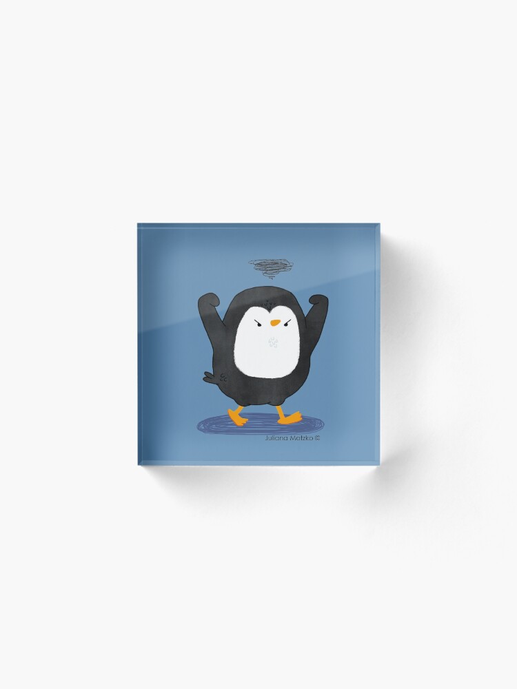 Alternate view of Grumpy Penguin 4 Acrylic Block