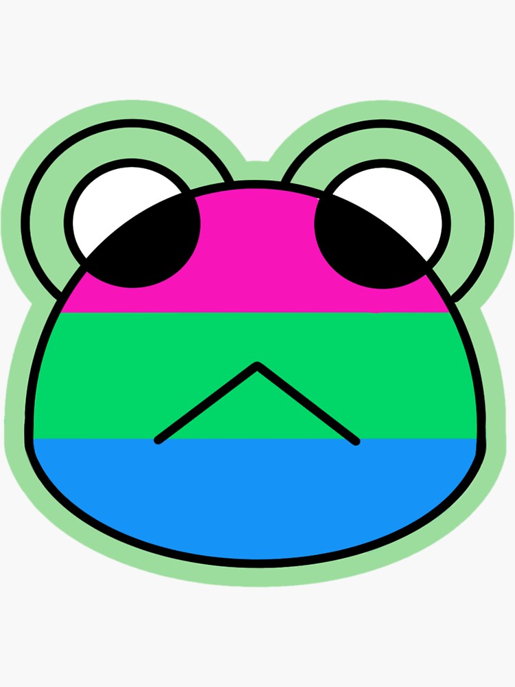 Polysexual Pride Flag Lgbtq Frog Sticker For Sale By Cookiieenan 9111