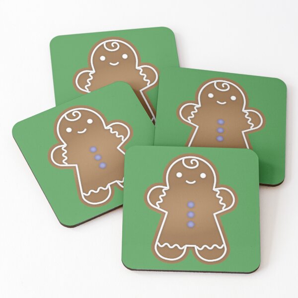 Item preview, Gingerbread Boy Pattern - Green designed and sold by drxgonfly.