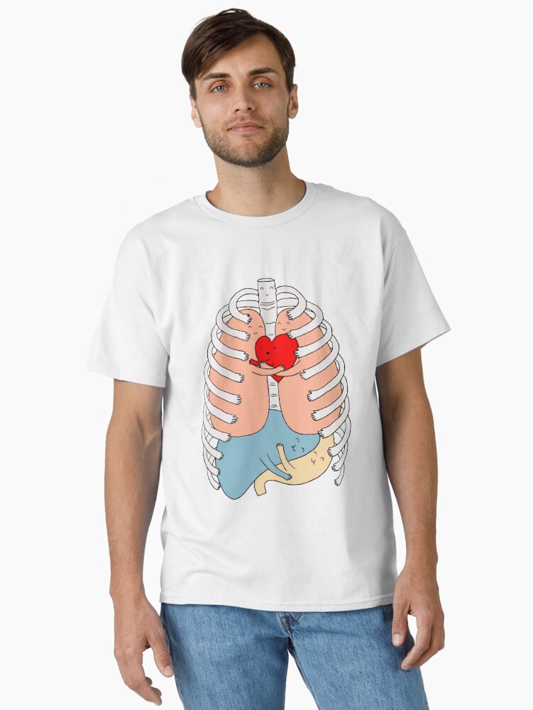 Imagen 2 de 7, Camiseta clásica con la obra Cuerpo alegre, diseñada y vendida por FotoLibreStudio.