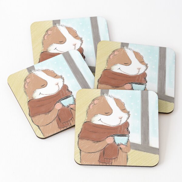 Item preview, Guinea pig enjoying coffee  designed and sold by mondesign26.