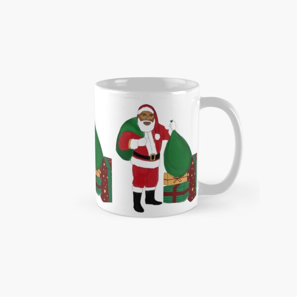Merry Christmas Black Santa Claus Classic Mug