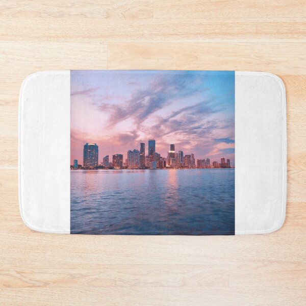 Item preview, Beautiful Miami Ocean Sunset City Skyline designed and sold by newburyboutique.