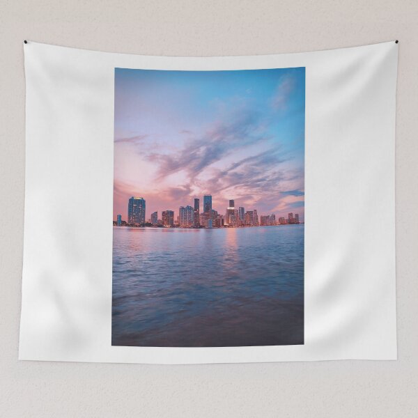 Item preview, Beautiful Miami Ocean Sunset City Skyline designed and sold by newburyboutique.