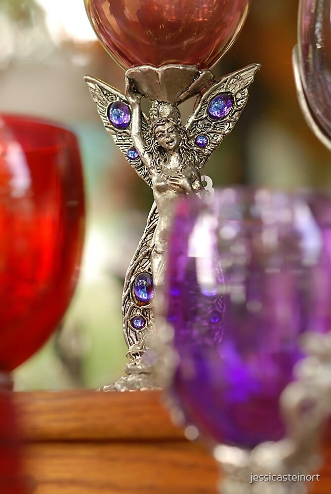 "Fairy Tale Wine Glass" by jessicasteinort Redbubble