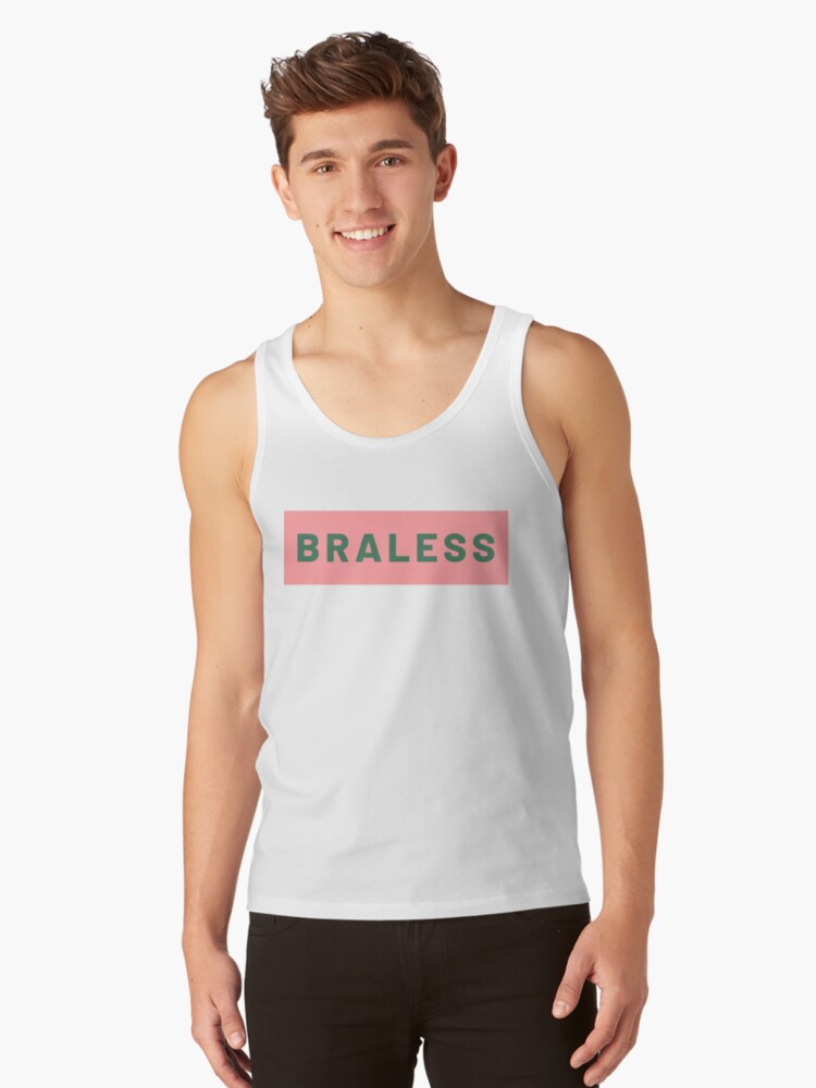 BRALESS pink logo Tank Top for Sale by gaysails