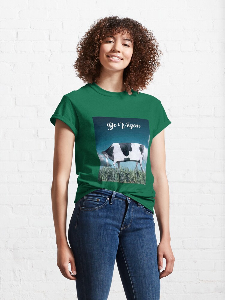 Vista alternativa de Camiseta clásica Seamos veganos