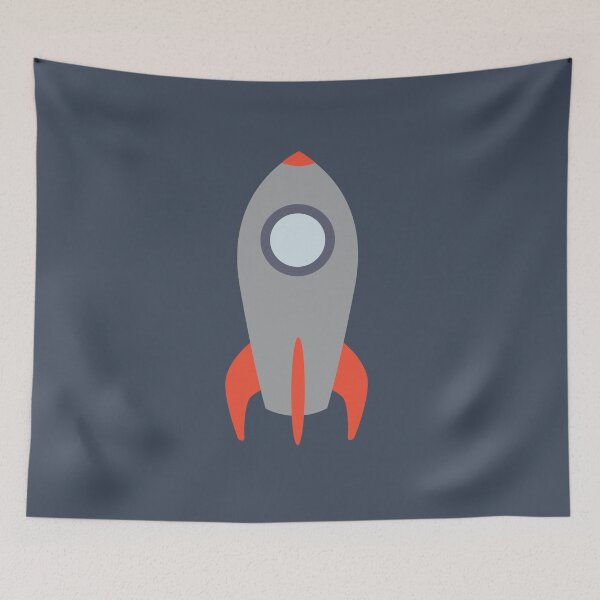 Item preview, Retro Rocket Ship designed and sold by Hedgie Designs.