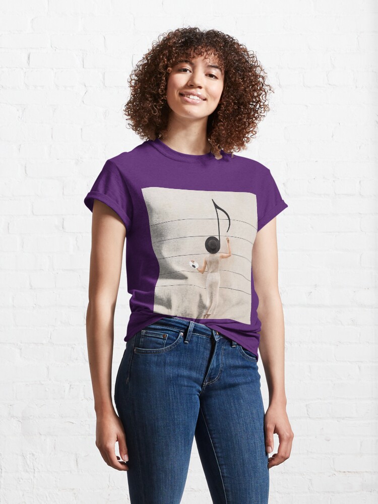 Vista alternativa de Camiseta clásica Amor Musical