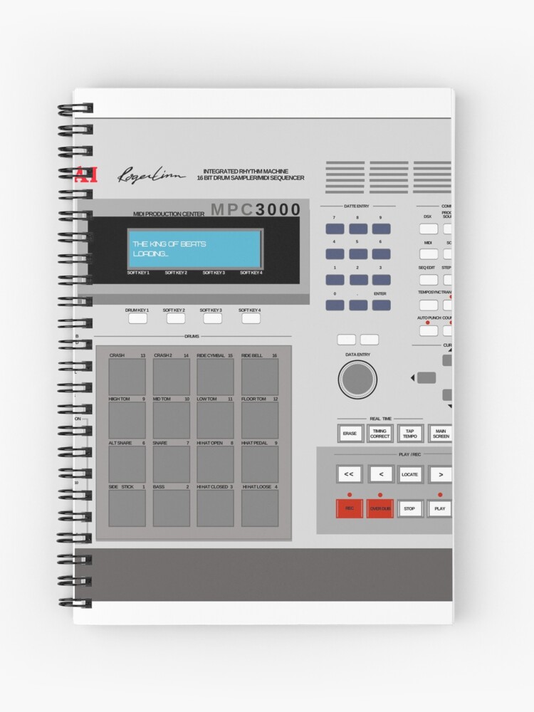 Mpc 3000 High Quality Vector Spiral Notebook By Merchwithlove Redbubble