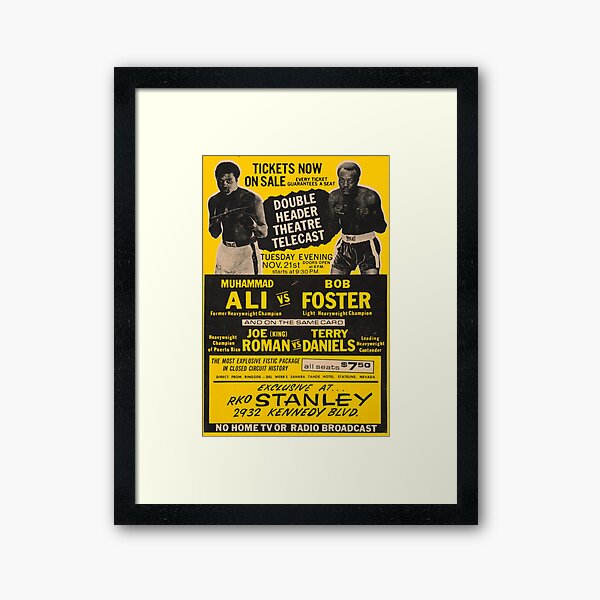 Boxing T-Shirt and Poster: Championship Fight Night Framed Art Print