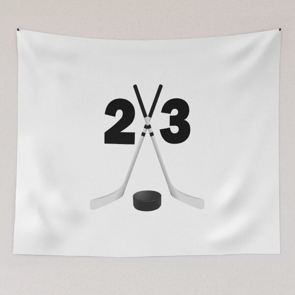 Item preview, Hockey number 23 - twenty three with sticks and disc designed and sold by AllShirts21.