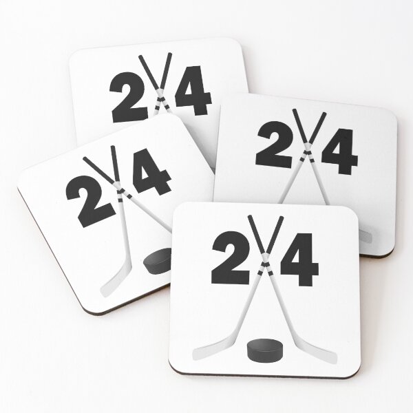 Item preview, Hockey number 24 - twenty four with sticks and disc designed and sold by AllShirts21.