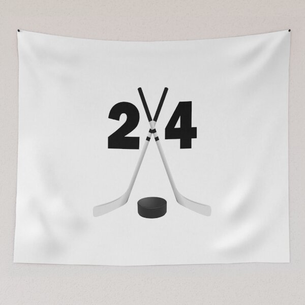 Item preview, Hockey number 24 - twenty four with sticks and disc designed and sold by AllShirts21.