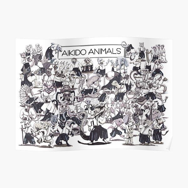 Aikido Animals Herde Poster