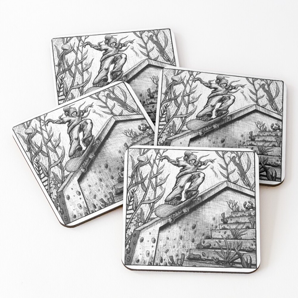 Item preview, Coasters (Set of 4) designed and sold by Octomanart.