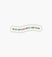 Treat People With Kindness Harry Styles Quote TPWK Glossy Sticker