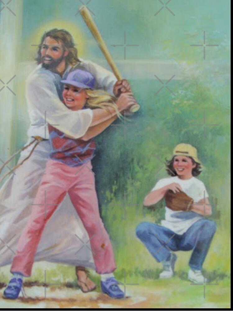 "Jesus Christ Baseball Star" Poster for Sale by bigdaddynutnut Redbubble