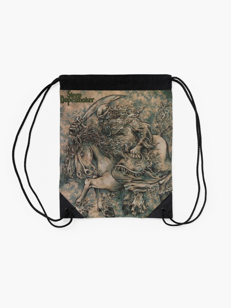 Alternate view of Sleep - Dopesmoker Original Artwork Drawstring Bag