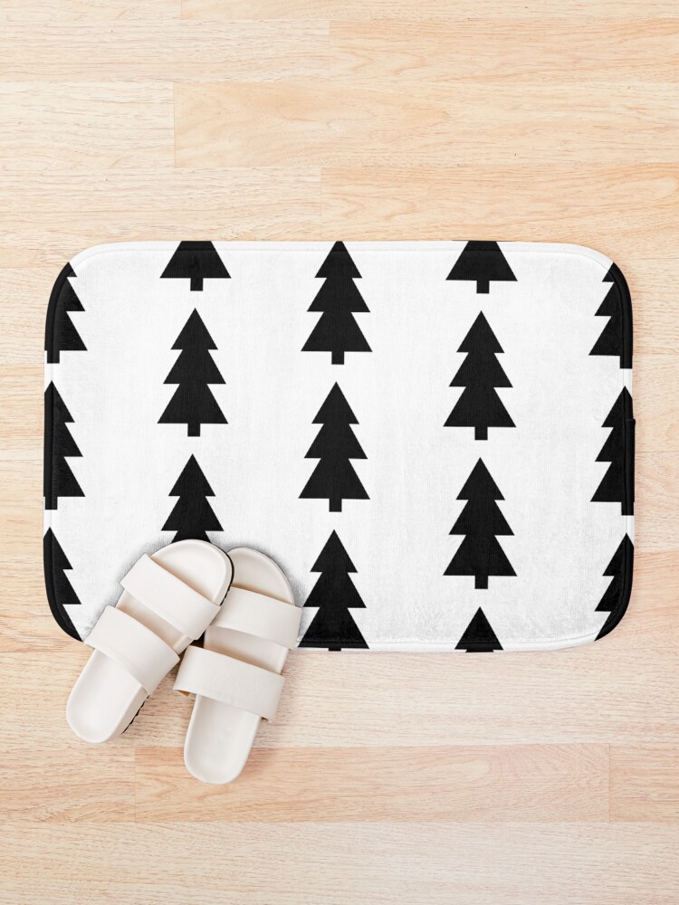 "Print "Christmas tree"" Bath Mat by elaniedesign Redbubble
