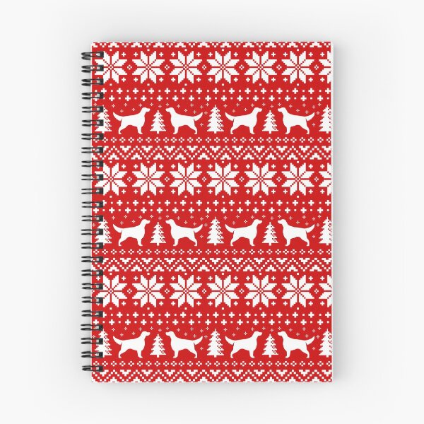 Item preview, Irish Setter Silhouettes Red and White Christmas Holiday Pattern designed and sold by Jenn Inashvili.