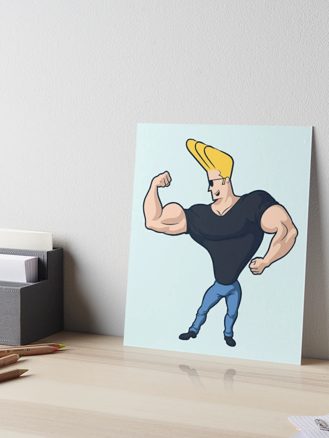 Johnny Bravo™ Flex Art Board Print for Sale by SmanesDesign