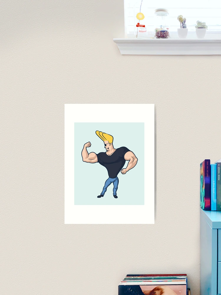 Johnny Bravo™ Flex Art Print for Sale by SmanesDesign