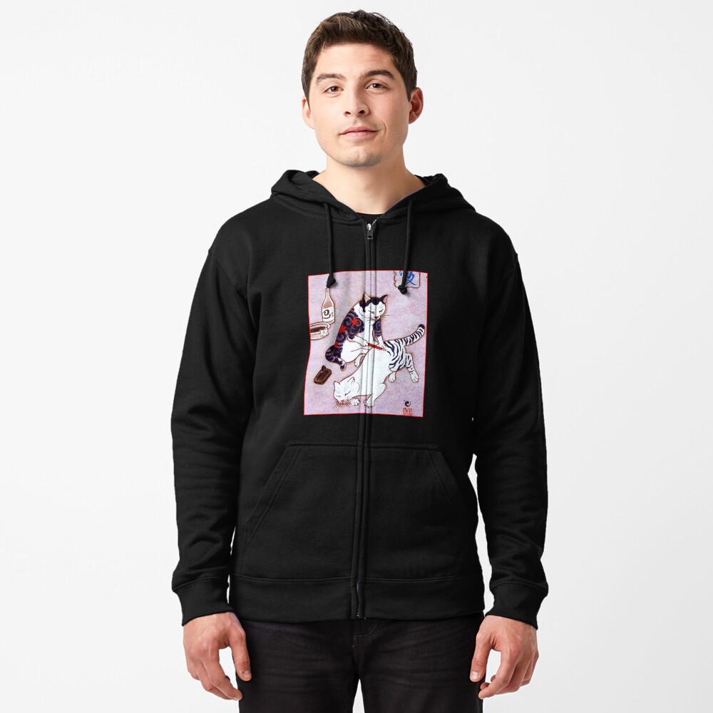 Vista previa del artículo con la obra «Sudadera con capucha y cremallera», diseñado y vendido por FotoLibreStudio.