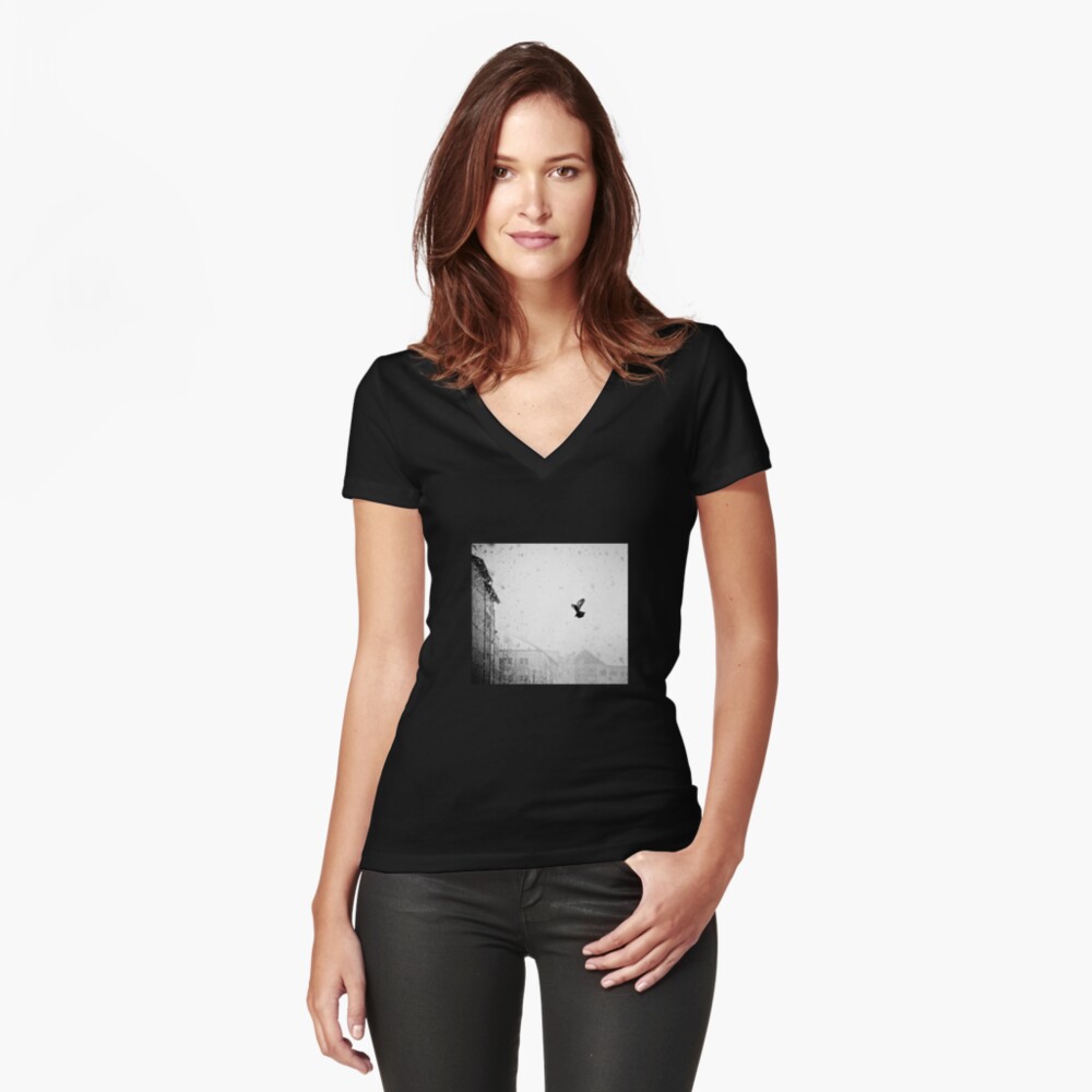 Item preview, Fitted V-Neck T-Shirt designed and sold by anathems.