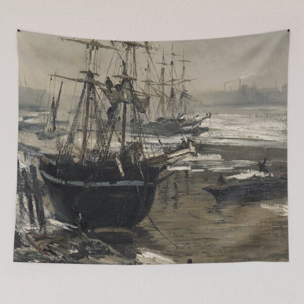 Item preview, The Thames in Ice by James Whistler (1860) designed and sold by allhistory.