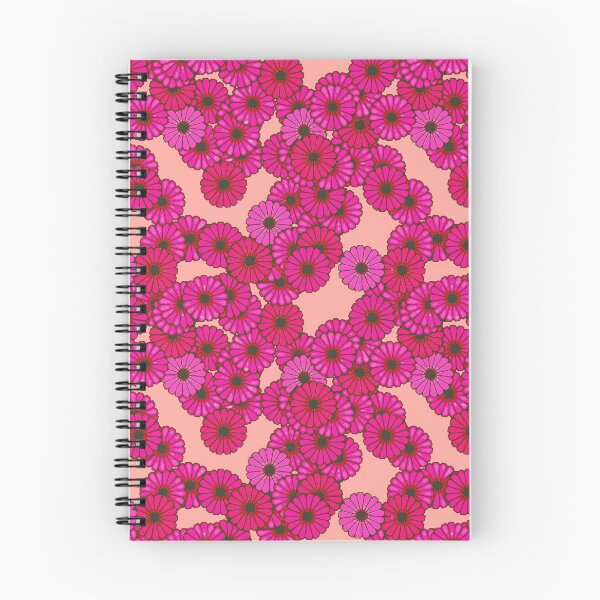 Item preview, Art Deco flower pattern - deep pink and peach designed and sold by Marymarice.