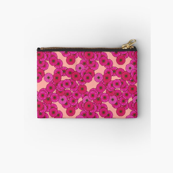 Item preview, Art Deco flower pattern - deep pink and peach designed and sold by Marymarice.
