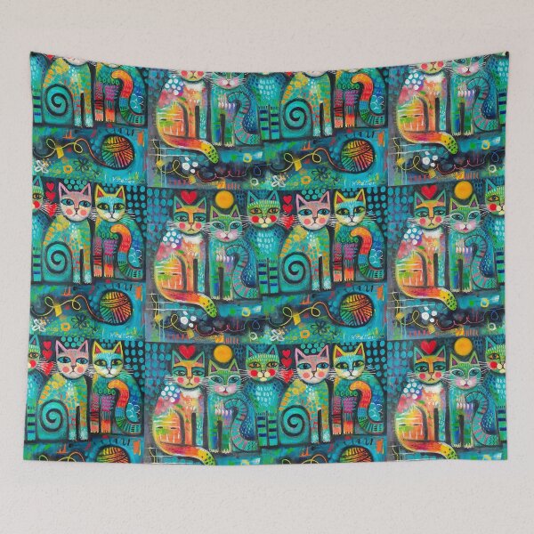 Item preview, Friendly cats designed and sold by Karin Zeller.
