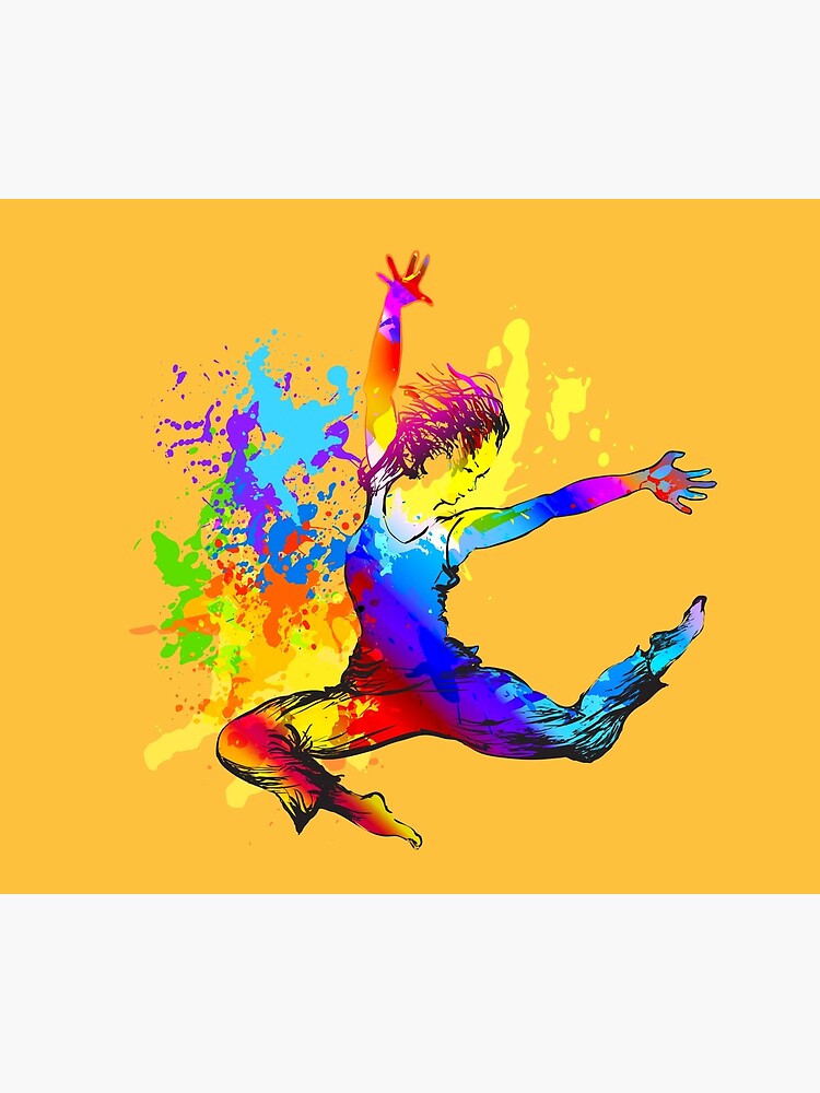 Illustration Colorful Hip Hop Dance