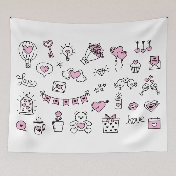 Item preview, love doodle designed and sold by HotVector.