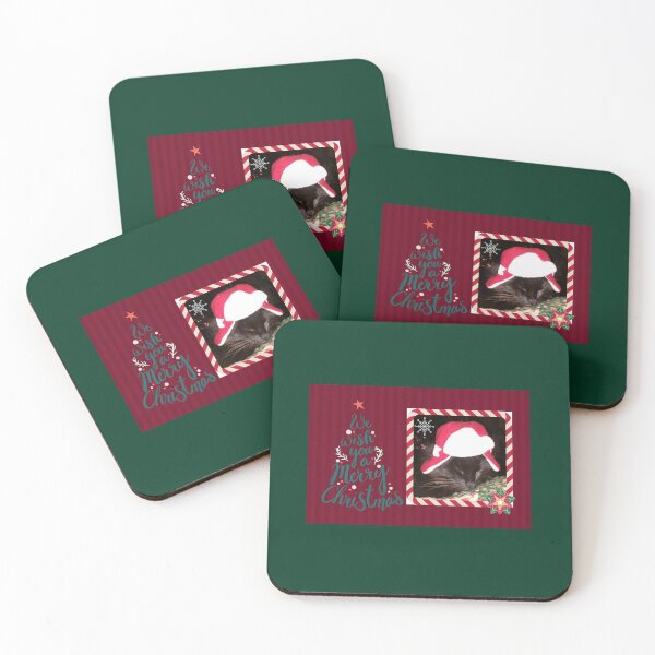 Item preview, Spooky the Cat Uncle Buck Winter Hat Christmas Card designed and sold by angcreations.