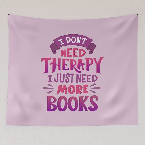 Item preview, No Therapy More Books Purple designed and sold by Kit Cronk.