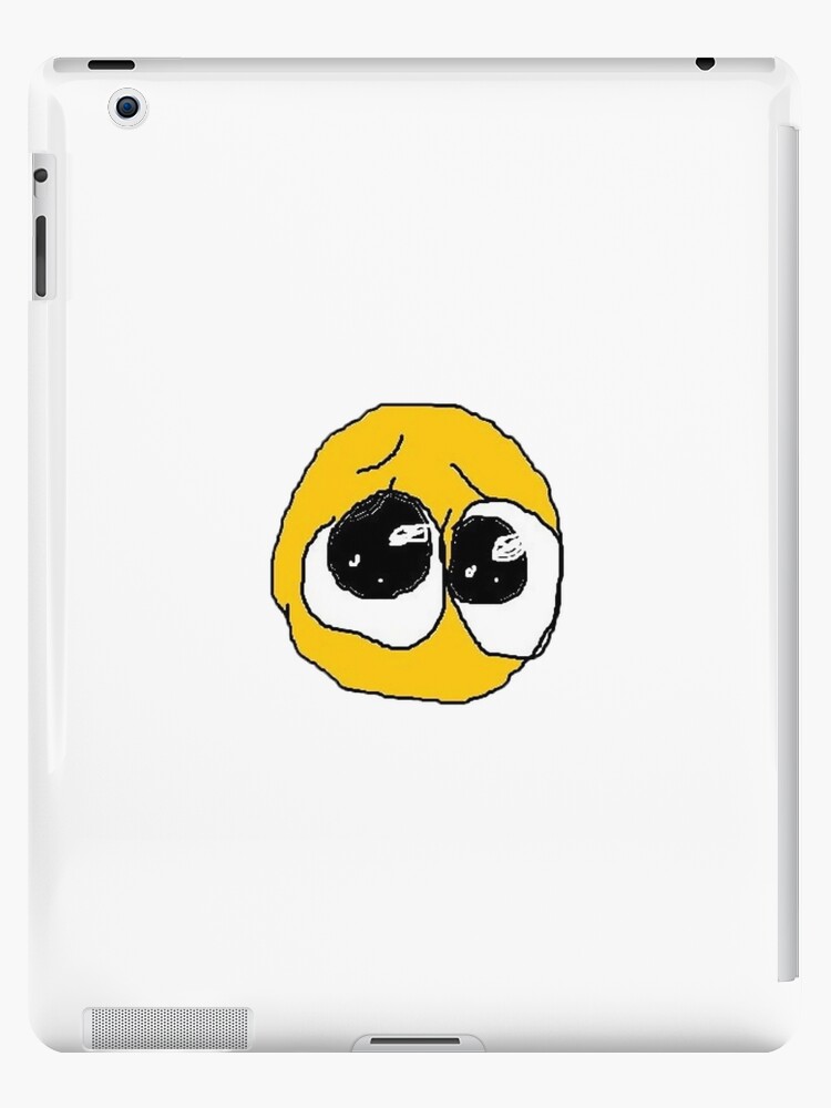 Sad cursed emoji | iPad Case & Skin