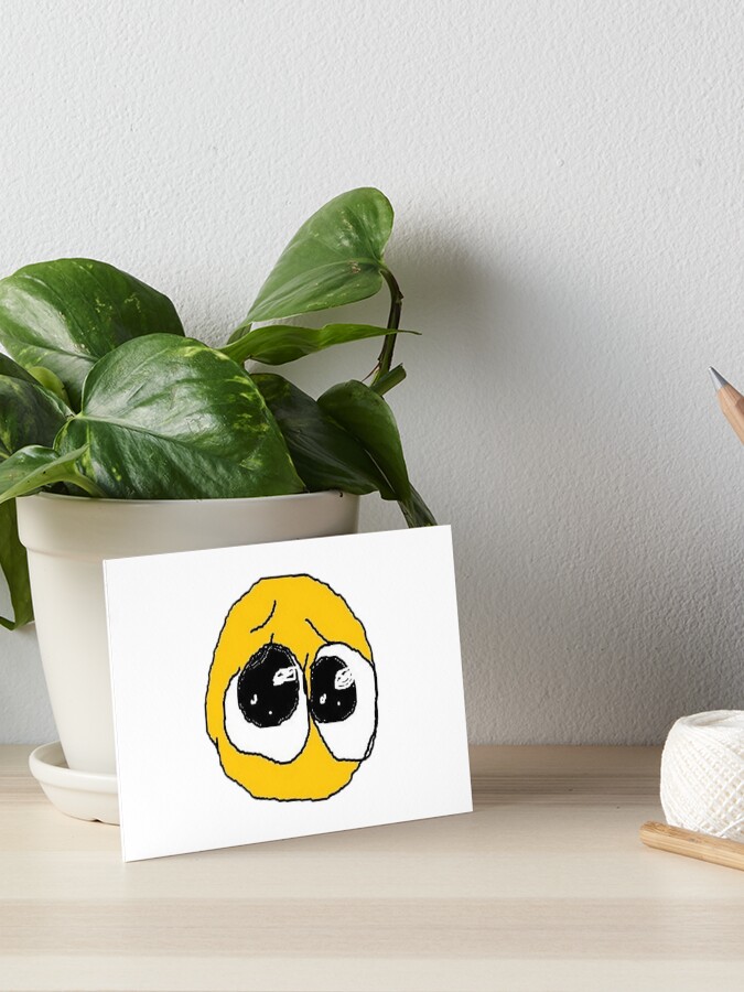 Sad cursed emoji Art Board Print for Sale by jenmish