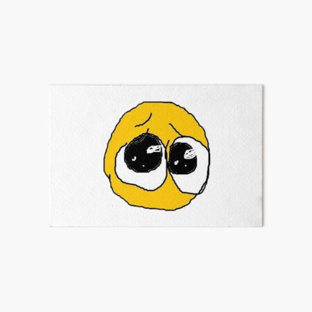 blushhhhh - adorable cursed emoji | Art Board Print