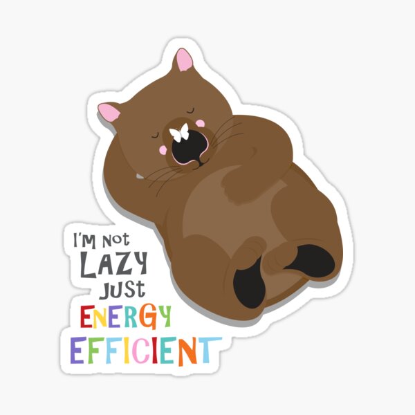 Lazy wombat Sticker