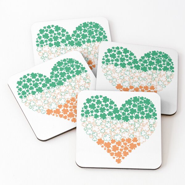 Item preview, Irish Flag Shamrock Heart designed and sold by JoyfulJen.