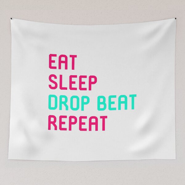 Item preview, Eat Sleep Drop Beat Repeat Turntable Heartbeat designed and sold by at85productions.