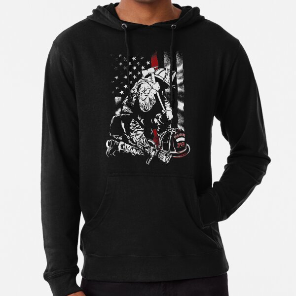 Thin Red Line American Heroes , Firefighter Lightweight Hoodie