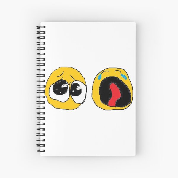 Sobbing Cursed Emoji Sticker for Sale by jenmish