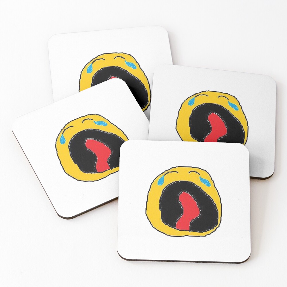 Cursed Emoji Meme Coasters for Sale