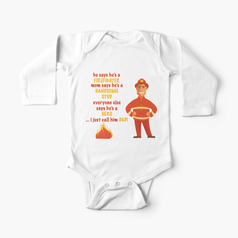 baby firefighter onesie