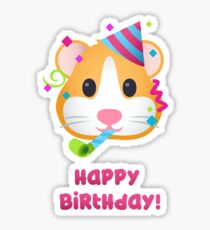 Happy Birthday - Hamster Emoji Sticker